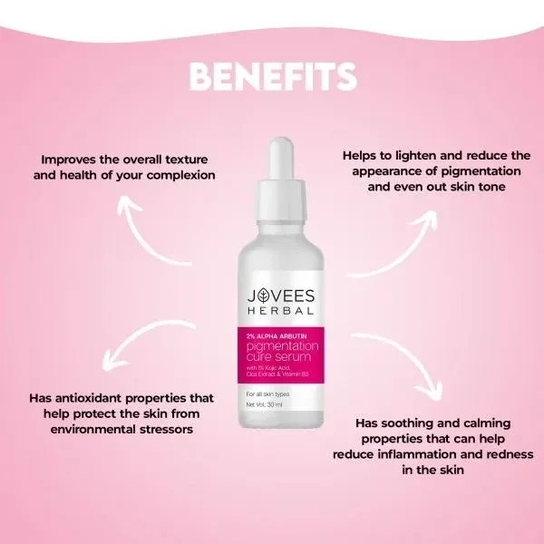 JOVEES HERBAL CARE 2% Alpha Arbutin Pigmentation Cure Serum - Jovees - 30ml