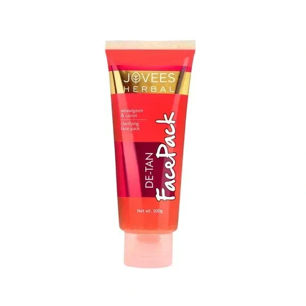 JOVEES HERBAL CARE De-Tan Face Pack With Wheat Germ & Carrot - Jovees - 100g