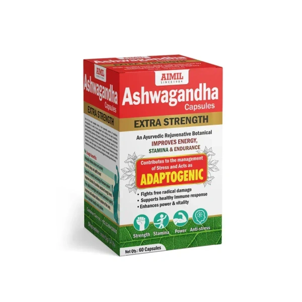 AIMIL PHARMACEUTICAL Ashwagandha Capsules - Aimil - 60 Capsule