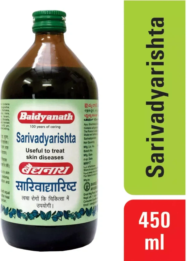 BAIDYANATH  Sarivadyarishta - Baidyanath - 450Ml