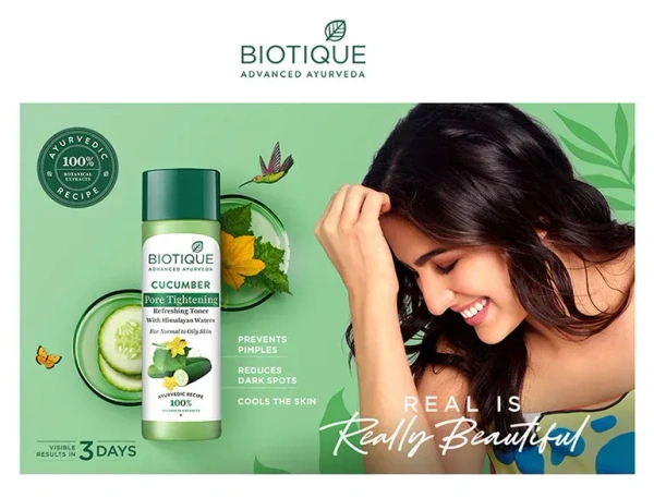 BIOTIQUE  Cucumber Toner - Biotique - 120ml