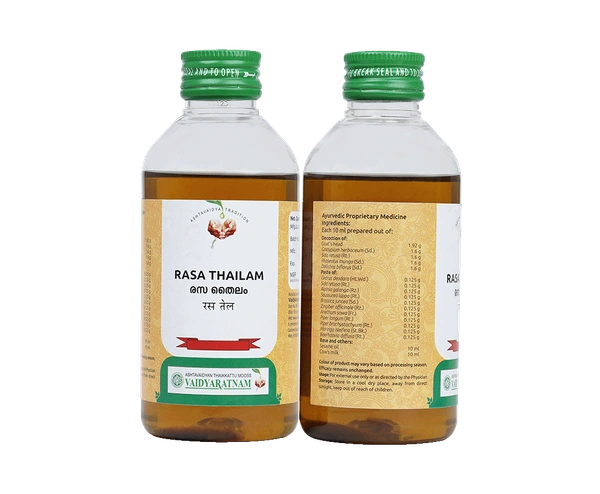 VAIDYARATHNAM Rasa Tail - Vaidyaratnam - 200Ml