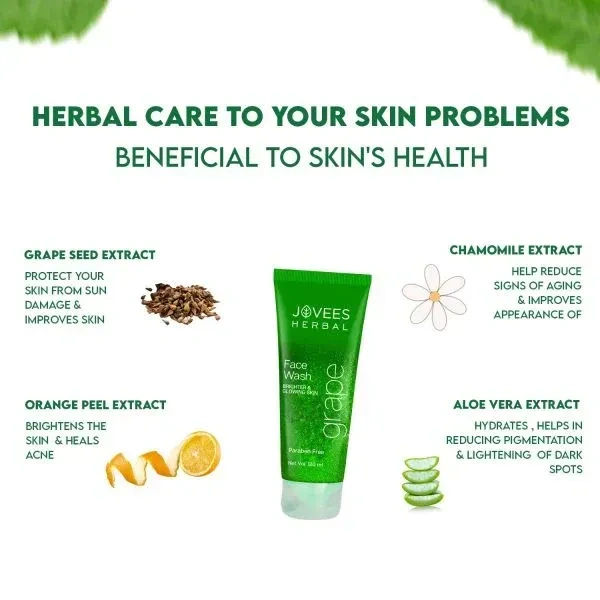 JOVEES HERBAL CARE Grape Face Wash - Jovees - 120ml