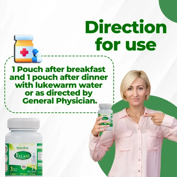 RAJASTHAN HERBALS  Dr. Relaxi Capsule - Rajasthan - 40 Capsules