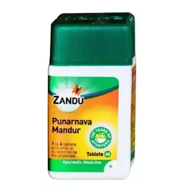 ZANDU PHARMACEUTICAL Punarnava Mandur - Zandu  - 40 Tablets