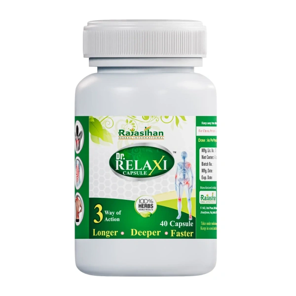 RAJASTHAN HERBALS  Dr. Relaxi Capsule - Rajasthan - 40 Capsules