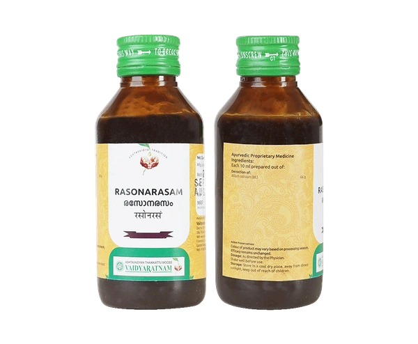 VAIDYARATHNAM Rasonarasam Kashayam - Vaidyaratnam - 100Ml