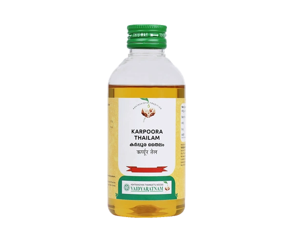 VAIDYARATHNAM Karpooradi Tail - Vaidyaratnam - 200Ml