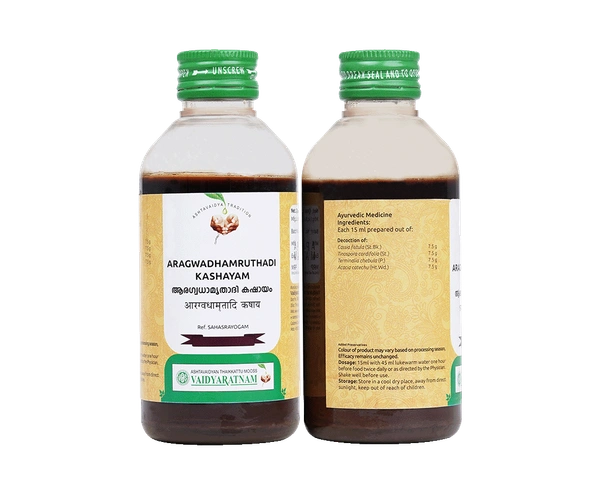 VAIDYARATHNAM Aragwadhamrithadi Kashayam-VAIDYARATHNAM - 200ml