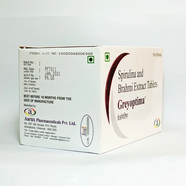 AARUX PHARMACEUTICAL Greyoptima Tablets - Aarux - 100 Tablet