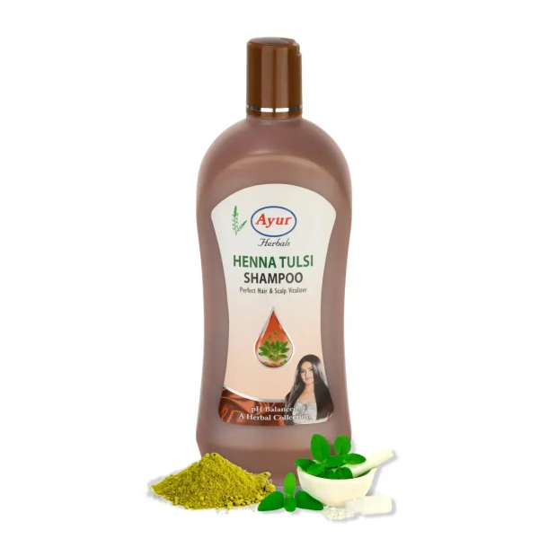 AYUR Ayur Heena Tulsi Shampoo - Ayur - 500Ml