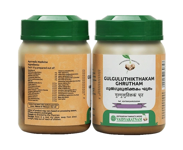 VAIDYARATHNAM Gulgulu Thikthakam Ghrutham - Vaidyaratnam - 150Gm