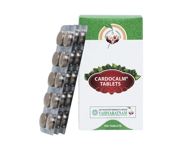 VAIDYARATHNAM Cardocalm Tablet - Vaidyarathnam  - 100Tablet