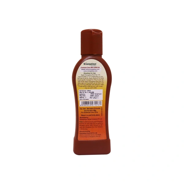 NISARGALAYA HERBALS Root Oil - Nisargalaya - 100ml