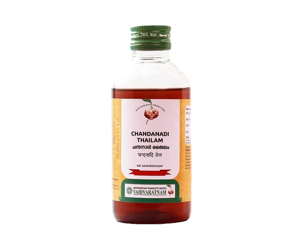 VAIDYARATHNAM Chandanadi Thailam - Vaidyarathnam  - 200ml