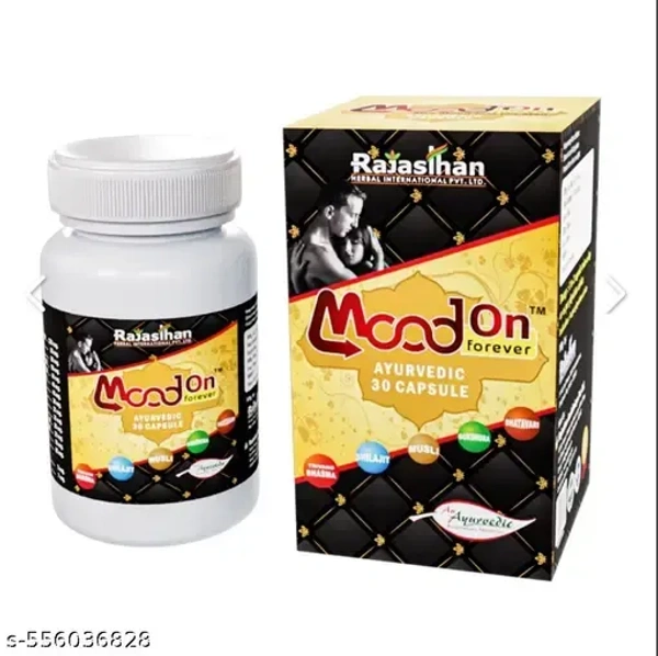 RAJASTHAN HERBALS  Mood-On Capsuke - Rajasthan - 30 Capsules