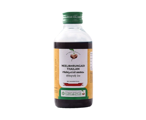 VAIDYARATHNAM Neelibhringadi Tail - Vaidyaratnam - 200Ml