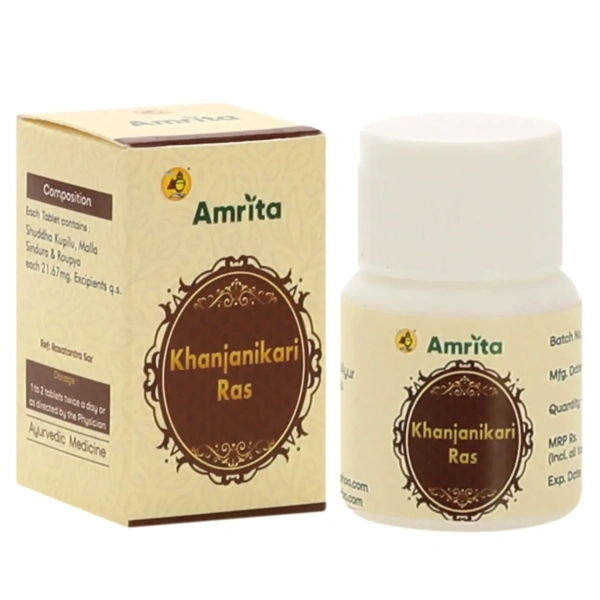 AMRITA DRUGS  Khanjanikari Ras - Amrita - 30 Tablet