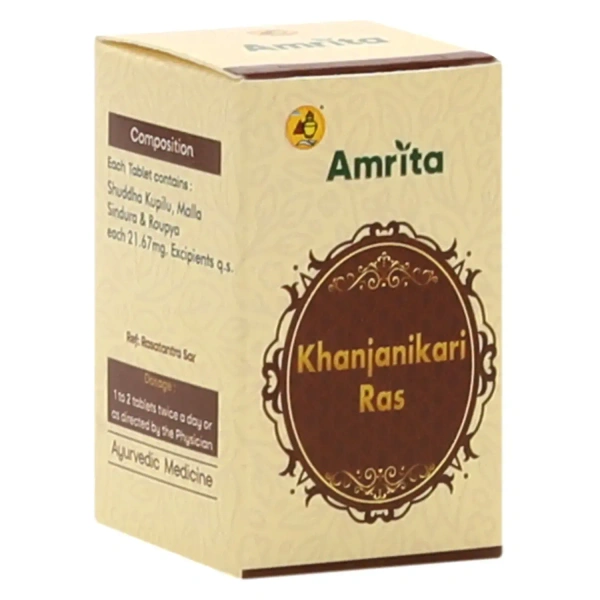 AMRITA DRUGS  Khanjanikari Ras - Amrita - 30 Tablet