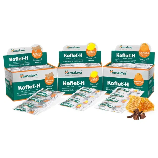 HIMALAYA DRUGS Koflet-H Lozenges (Orange) -  Himalaya - (Orange) 6's