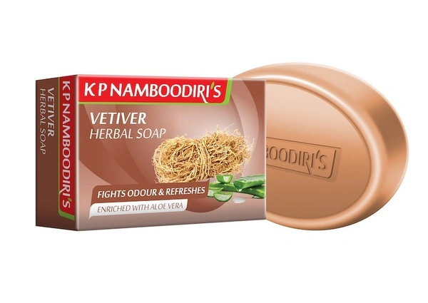 K.P.NAMBOORDIRI  Vetiver Herbal Soap - K.P.Namboordiri - 100gm