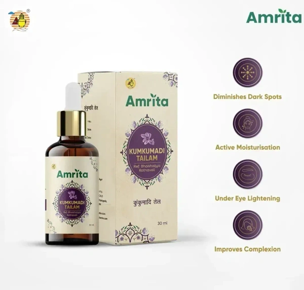 AMRITA HERBOCEUTICAL Kumkumadi Tailam - Amrita Herbo - 30Ml