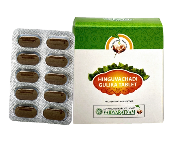 VAIDYARATHNAM Hinguvachadi Gulika Tablet - Vaidyaratnam - 100 Tablets