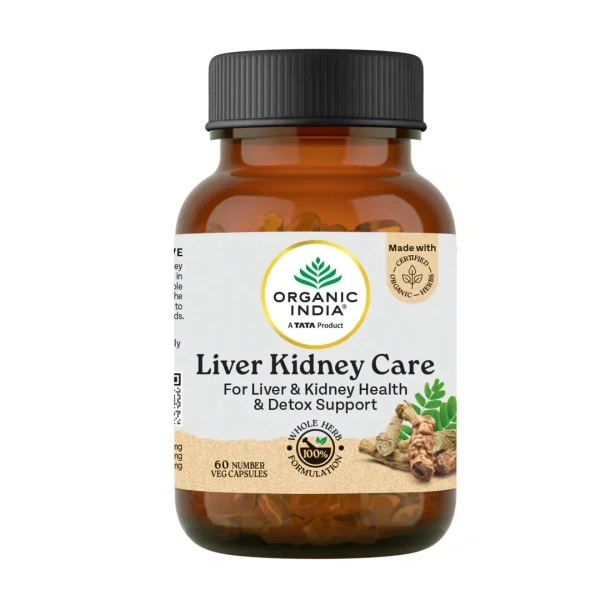 ORGANIC INDIA Liver Kidney Care Capsule - Organic - 60Capsule