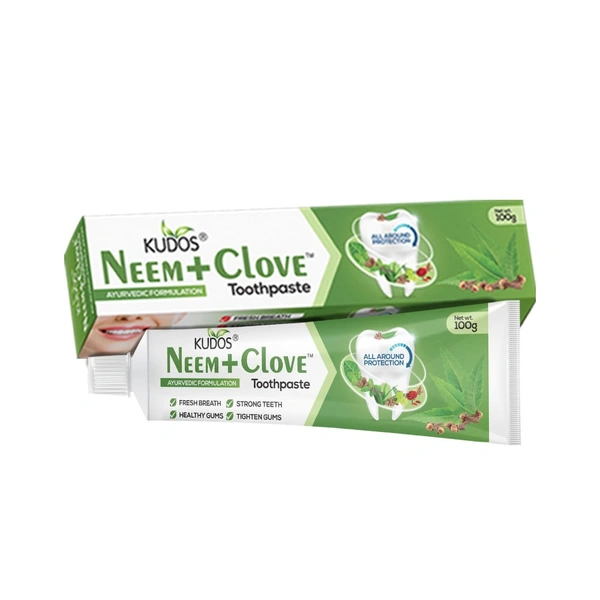 KUDOS AYURVEDA  Neem Clove Toothpaste - Kudos  - 100Gm