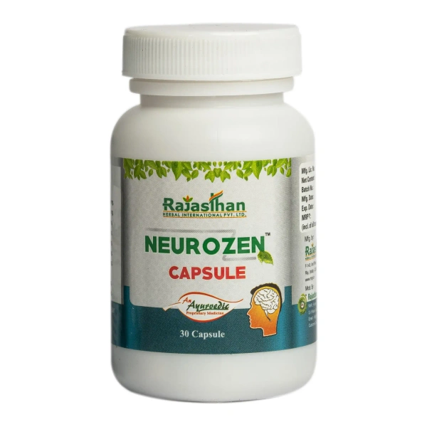 RAJASTHAN HERBALS  Neurozen Capsule - Rajasthan - 30 Capsules