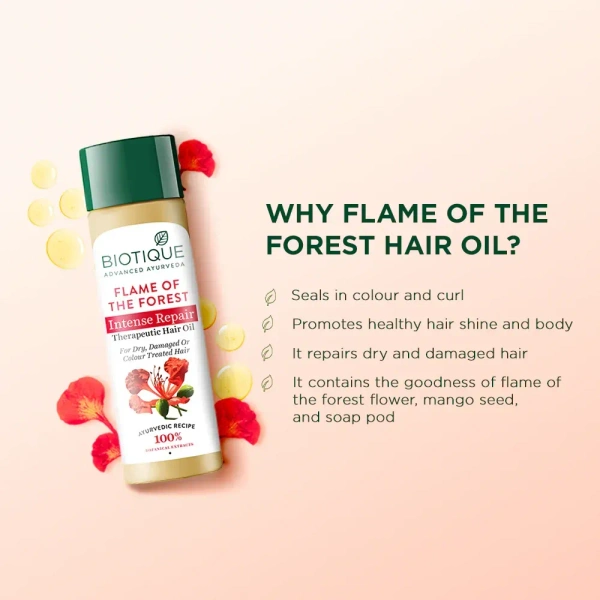 BIOTIQUE Flame Of The Forest Hair Oil - Biotique - 120ml