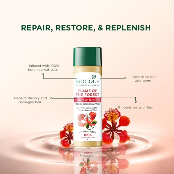 BIOTIQUE Flame Of The Forest Hair Oil - Biotique - 120ml