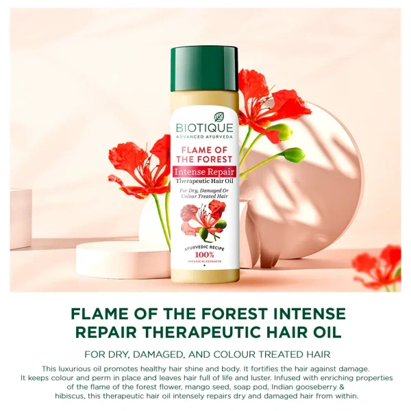 BIOTIQUE Flame Of The Forest Hair Oil - Biotique - 120ml