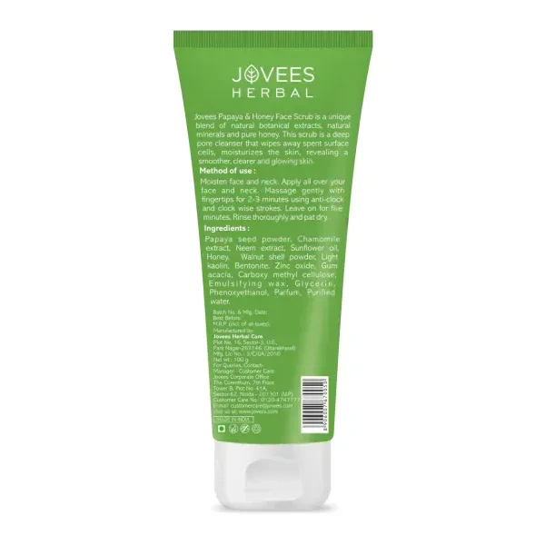 JOVEES HERBAL CARE Papaya & Honey Face Scrub - Jovees - 100g