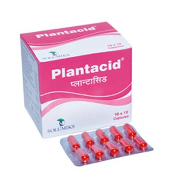 SOLUMIKS HERBACEUTICALS Plantacid Capsule - Solumik - 10 Capsules