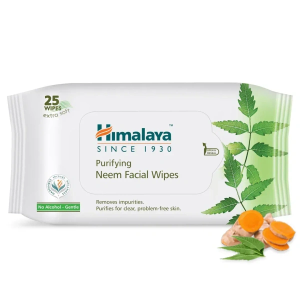 HIMALAYA PHARMA Purifying Neem Facial Wipes - Himalaya - 25's