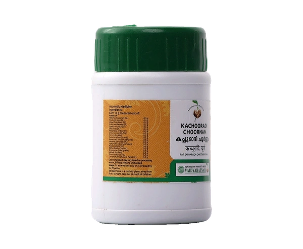 VAIDYARATHNAM Kachooradi Choornam - Vaidyaratnam - 10Gm