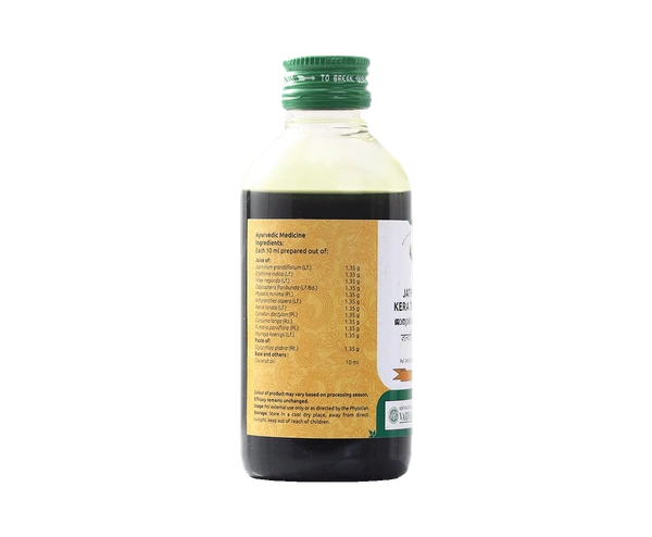 VAIDYARATHNAM Jathyadi Kera Thailam - Vaidyaratnam - 200Ml