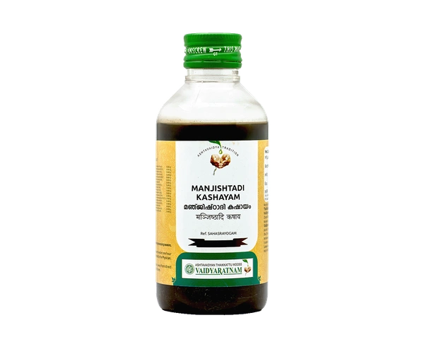 VAIDYARATHNAM Manjishtadi Kashayam - Vaidyaratnam - 200Ml