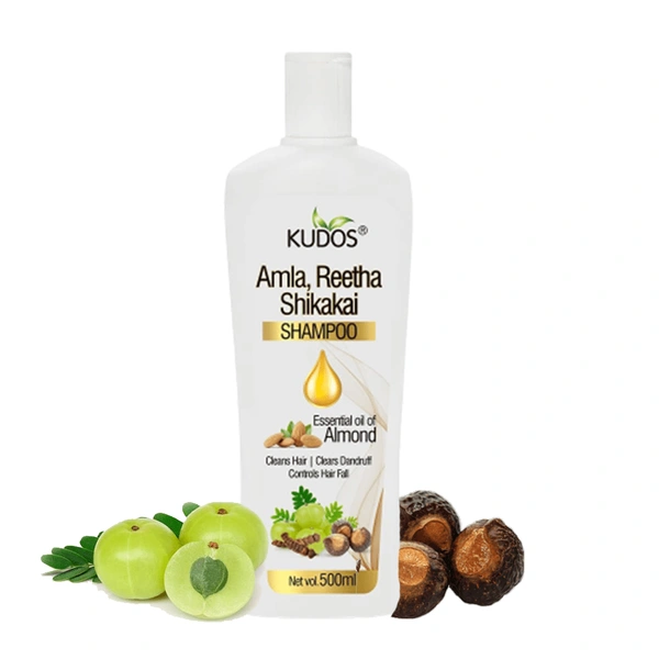 KUDOS AYURVEDA  Amla,Reetha Shikakai Shampoo - Kudos  - 500ML