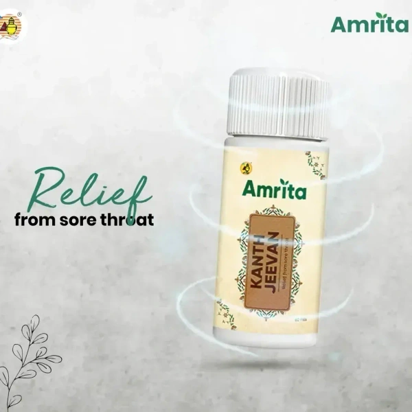 AMRITA HERBOCEUTICAL Kanth Jeevan Tablets - Amrita Drugs - 30 Tablet