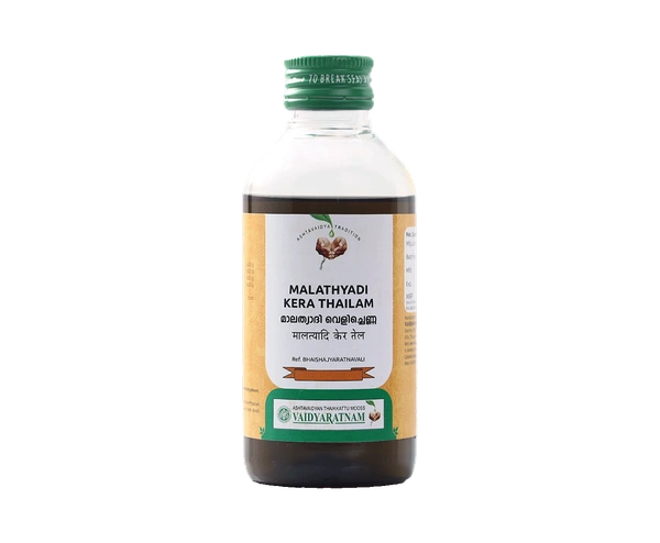 VAIDYARATHNAM Malatyadi Kera Tail - Vaidyaratnam - 200Ml