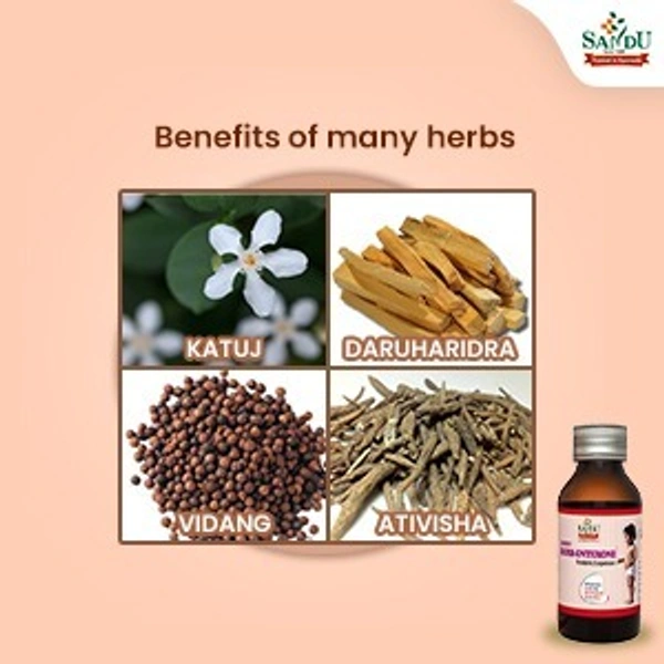 SANDU BROTHERS Berb Enterone Syrup - Sandu  - 50Ml