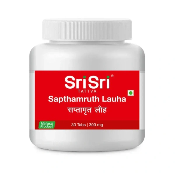 SRI SRI AYURVEDA Saptamruth Lauh - Sri Sri - 30 Tablets