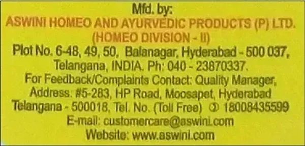 ASWINI HOMEO & AYURV Ashwini Hair Oil - Aswini - 180Ml