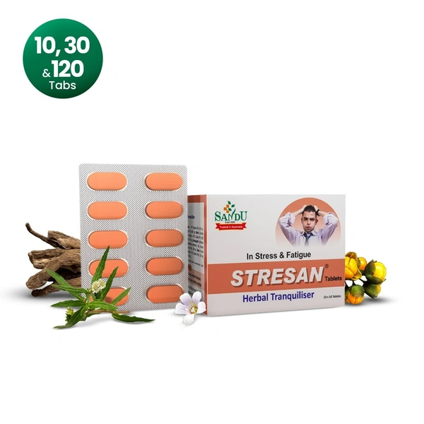 SANDU BROTHERS Stresan Tablet - Sandu  - 10 Tablets