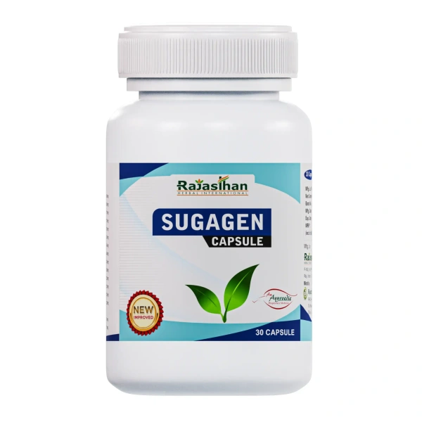 RAJASTHAN HERBALS  Sugagen Capsule - Rajasthan - 30 Capsules