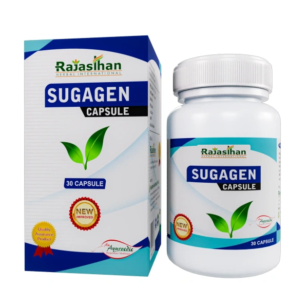 RAJASTHAN HERBALS  Sugagen Capsule - Rajasthan - 30 Capsules