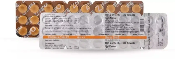 ZANDU PHARMACEUTICAL Triphala Tablets - Zandu  - 30 Tablets
