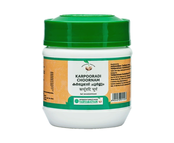 VAIDYARATHNAM Karpooradi Choornam - Vaidyaratnam - 50Gm